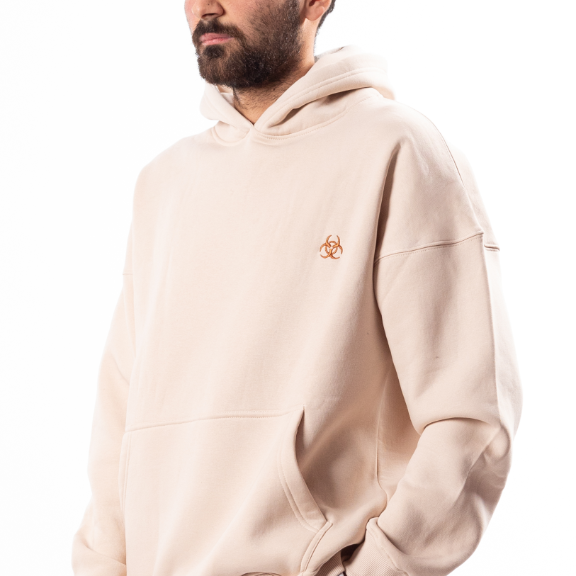 Beige Oversized Hoodie