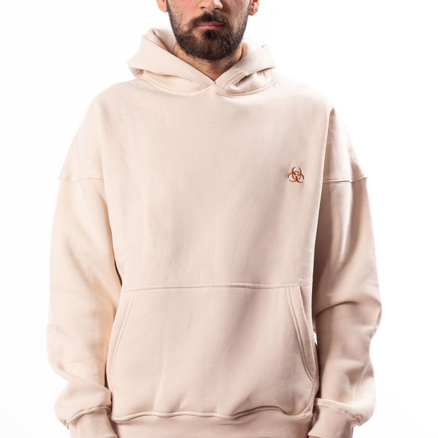 Beige Oversized Hoodie
