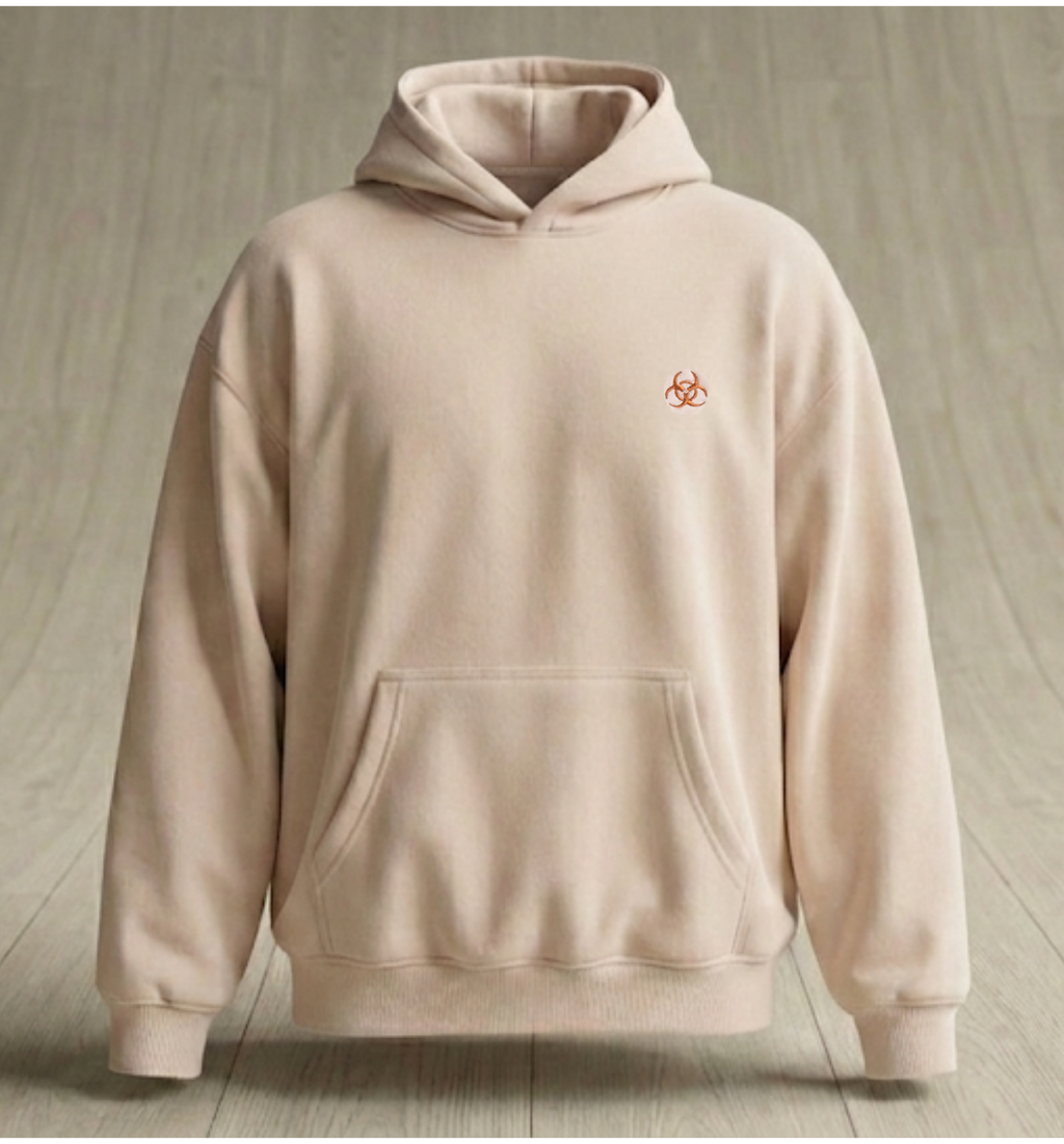 Beige Oversized Hoodie