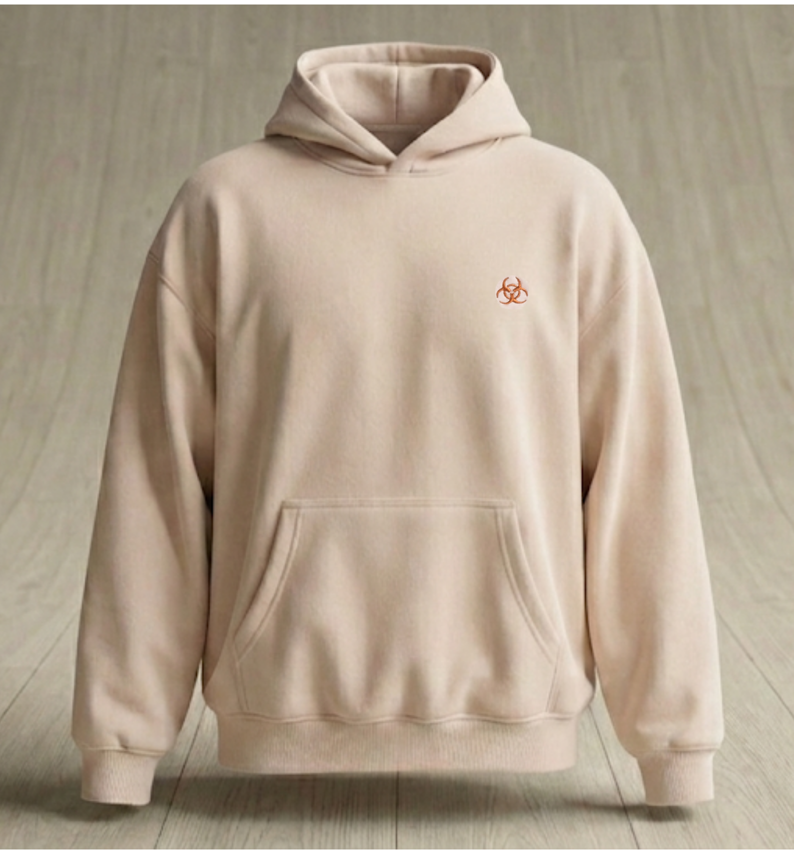 Beige Oversized Hoodie