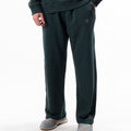 Dark Green Wide Leg Sweatpants