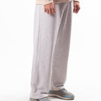 Silver Gray Wide Leg Sweatpants