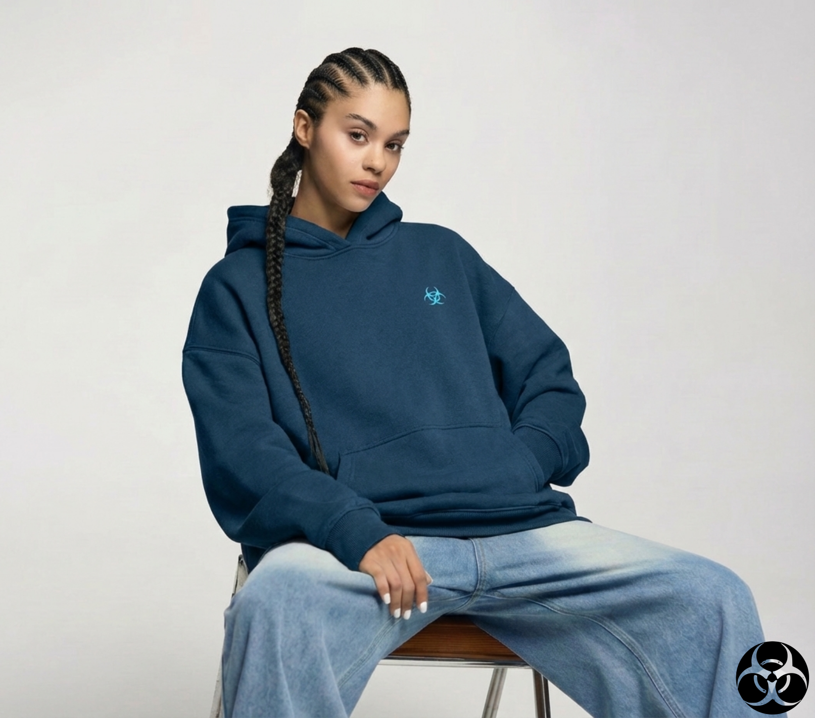 Teal Oversized Hoodie