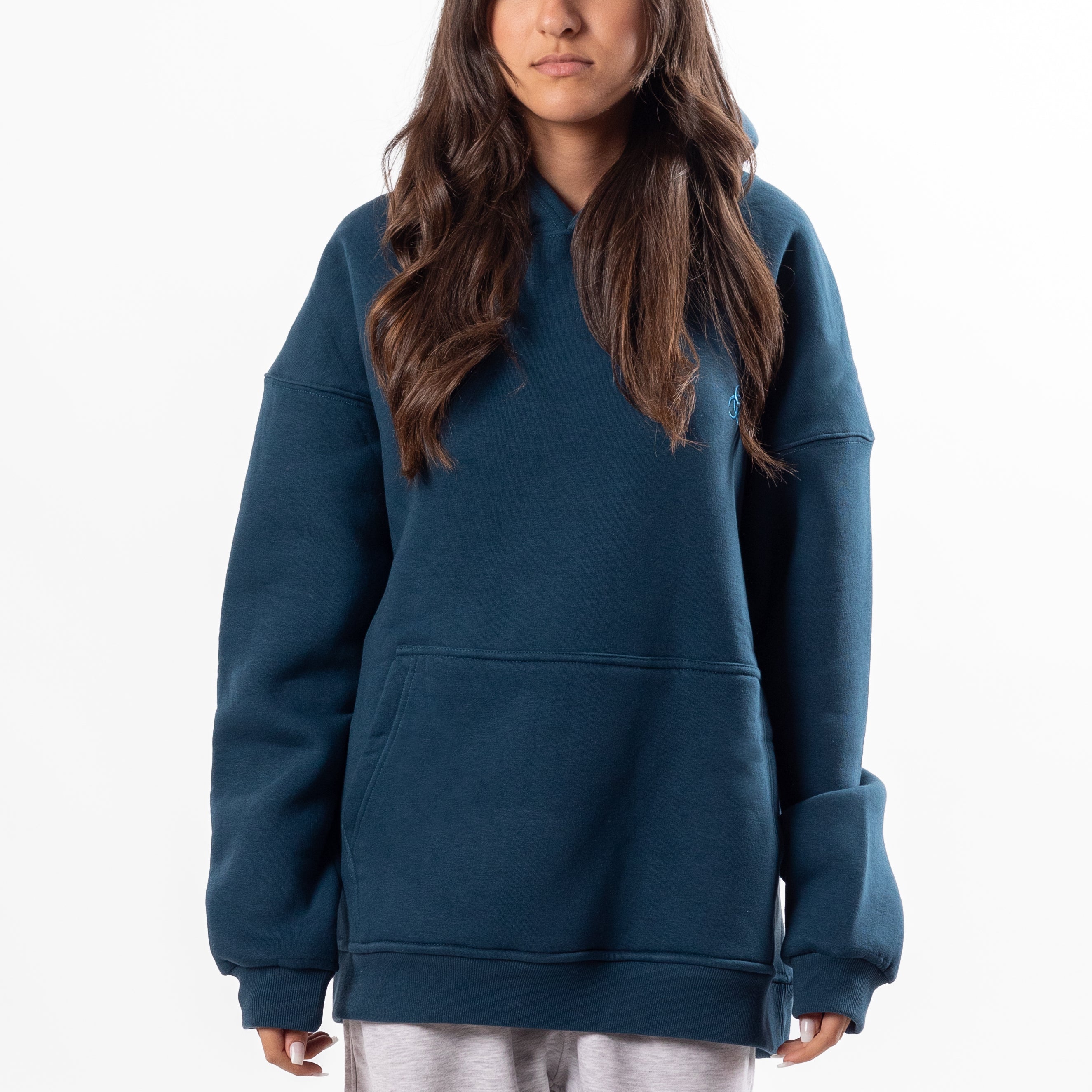 Teal Oversized Hoodie