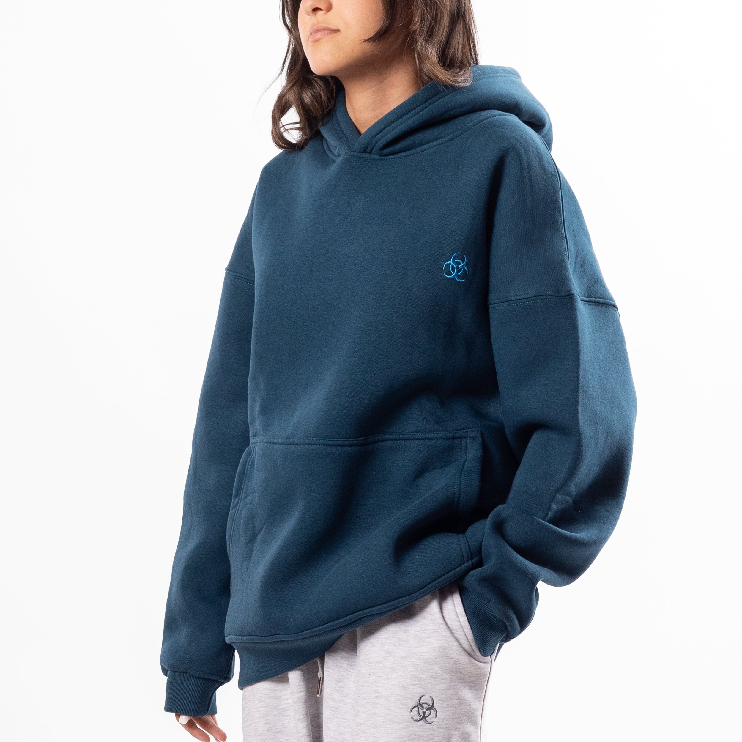 Teal Oversized Hoodie